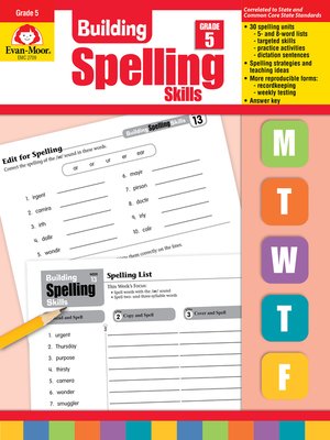 cover image of Building Spelling Skills, Grade 5
